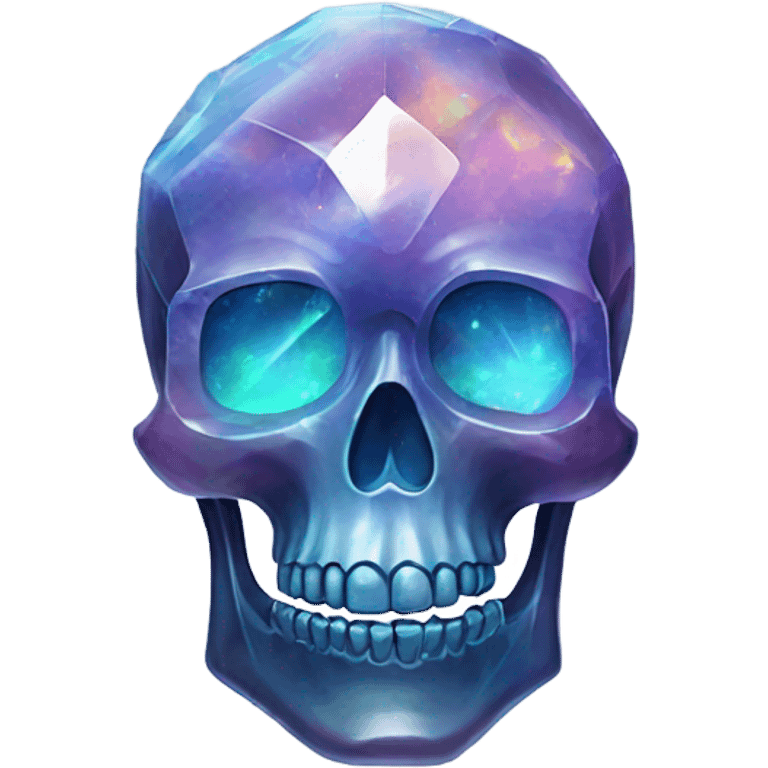 Opal gemstone skull crystal emoji