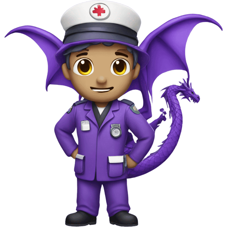 Purple dragon as an Emt emoji