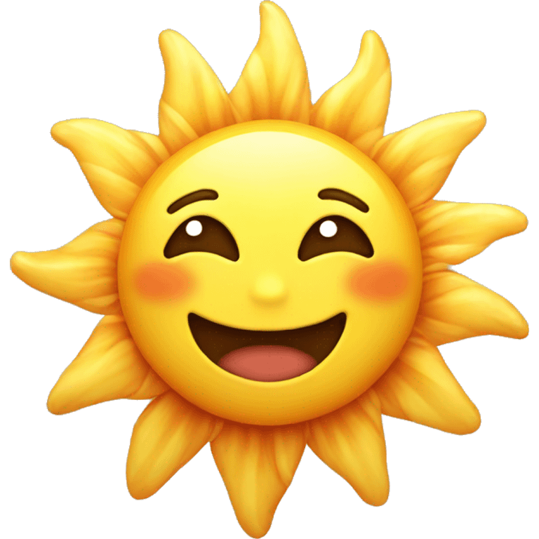 Cute sun emoji