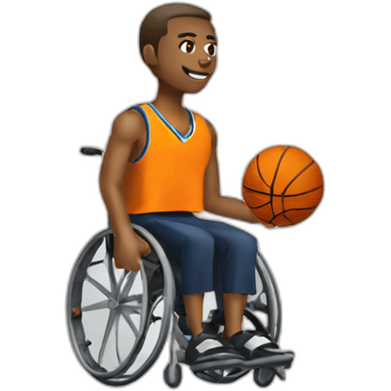 Wheelchair basketball emoji