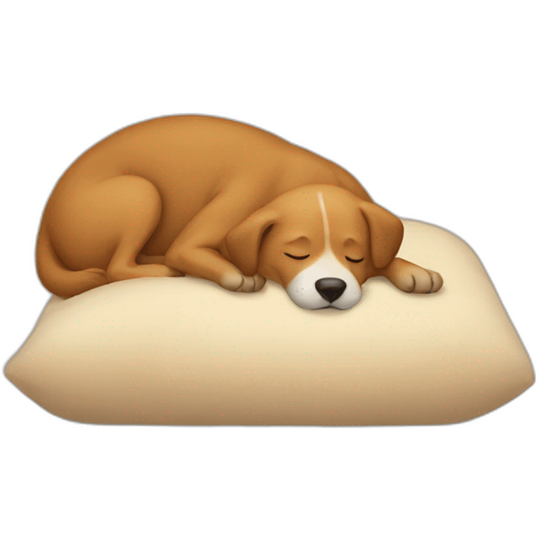 Dog sleeping emoji