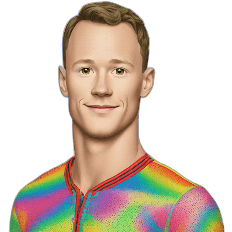 Disco Jonathan Toews wearing rainbow lace shirt emoji