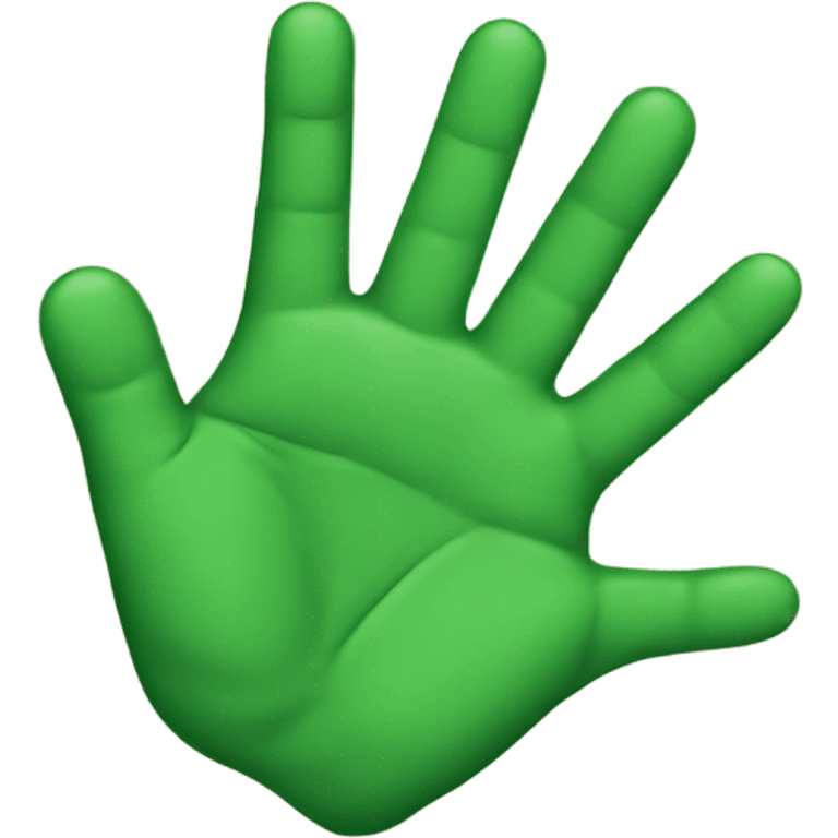 Green male fingers  emoji