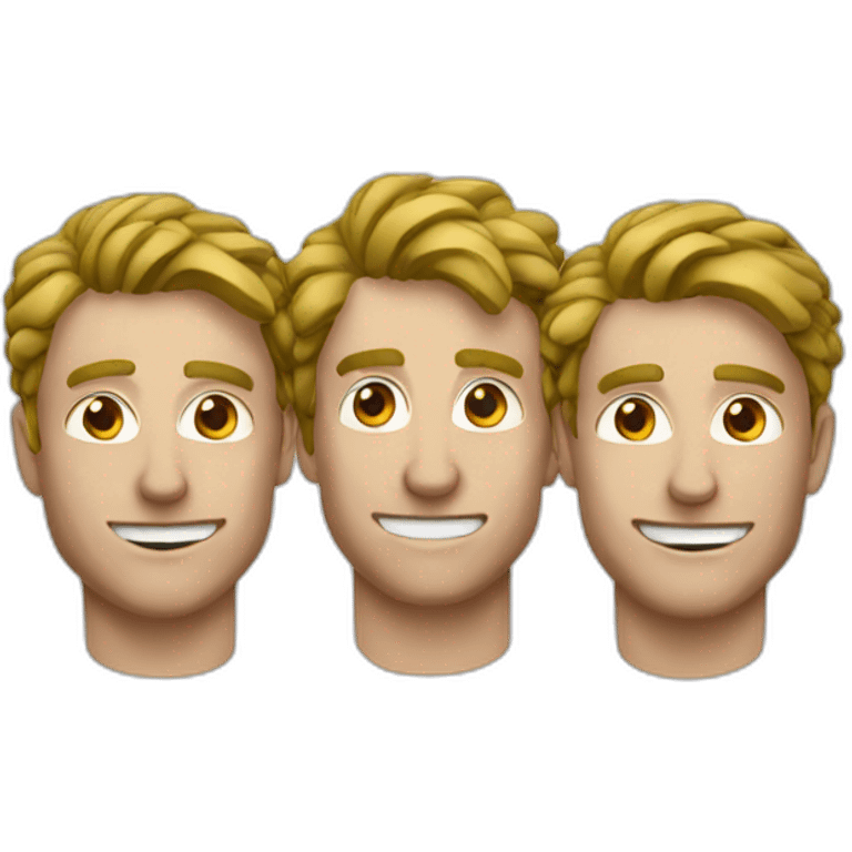 three malE climbers emoji