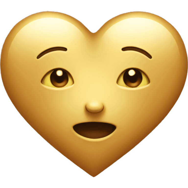 Heart with golden colour  emoji