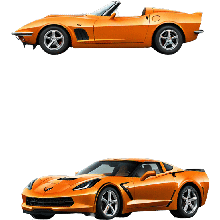 Orange corvette emoji