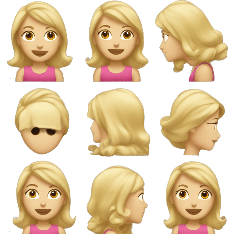 blond woman curtsy emoji