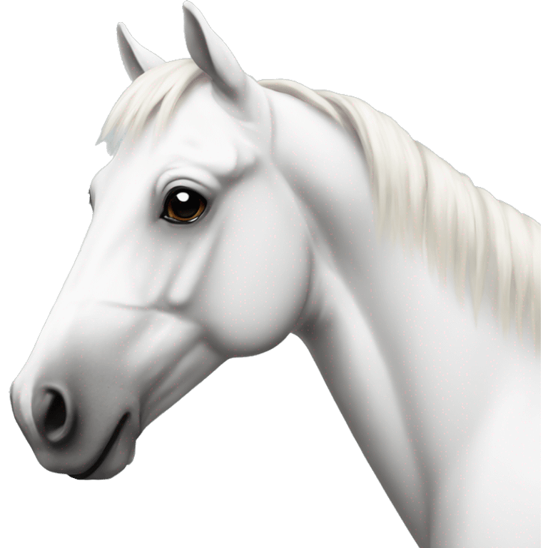 Horse white  emoji