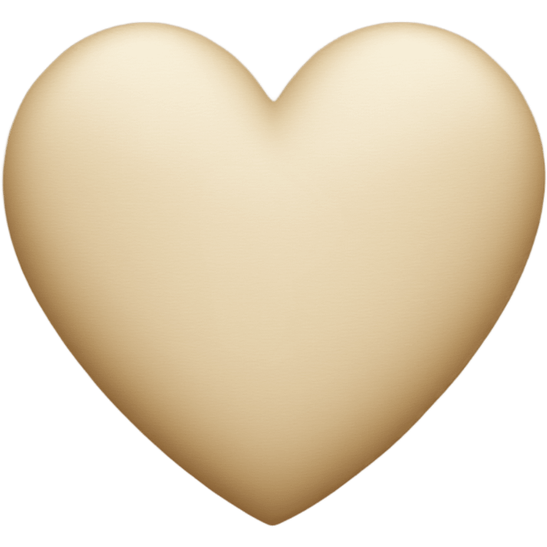 Beige heart  emoji