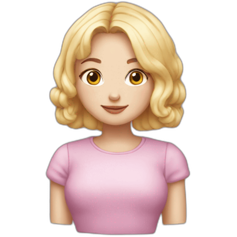 Macaron Nastya girl bob emoji