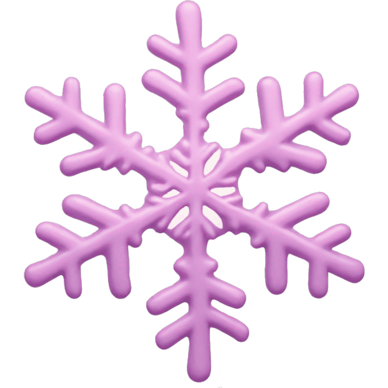 pastel pink snowflake  emoji