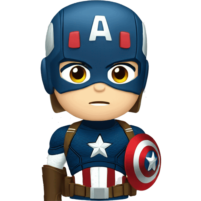 captain america thinking emoji