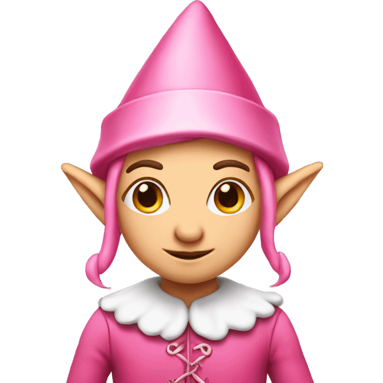 Pink elf on the self  emoji