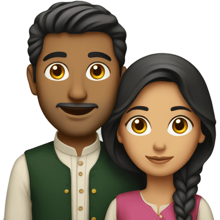 Pakistani couple emoji