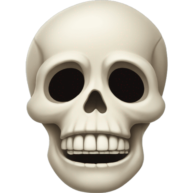 2d Cartoon Skull salute emoji