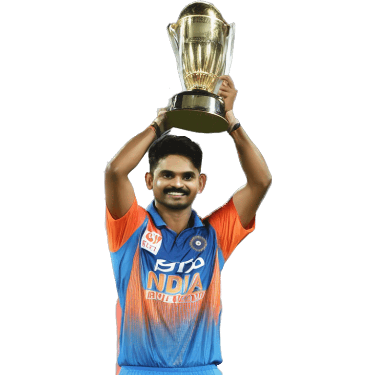 Shreyas iyer lifting ipl trophy emoji