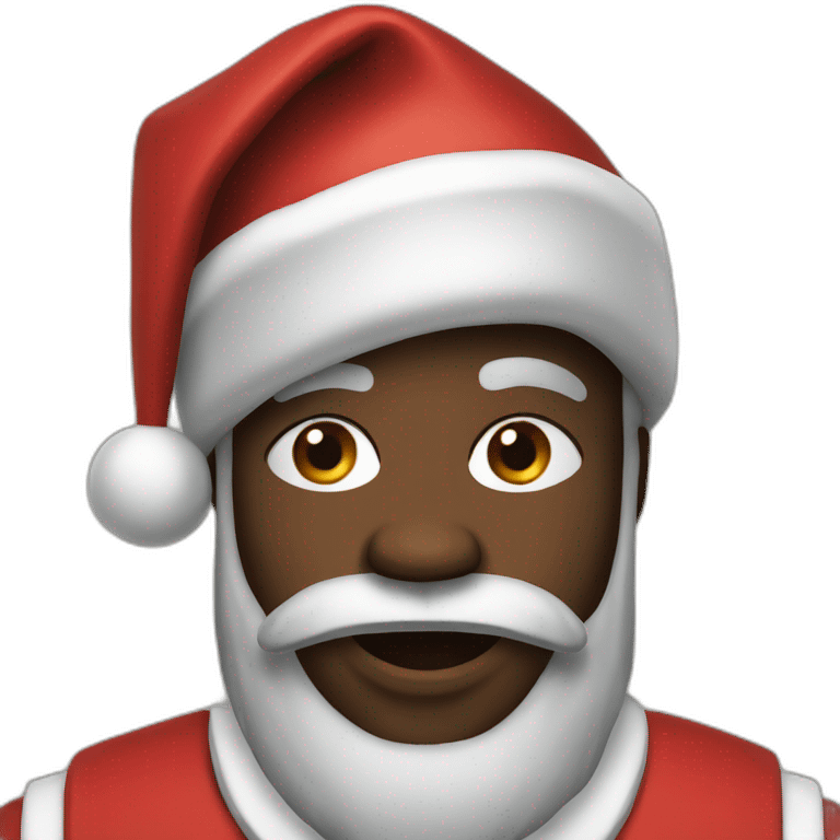 black santa emoji