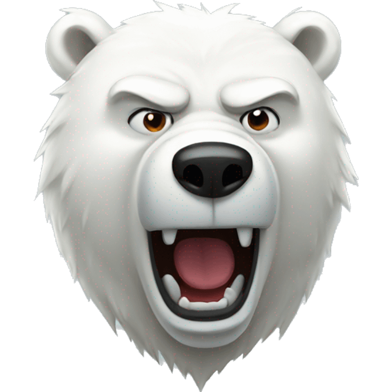 angry polar bear emoji