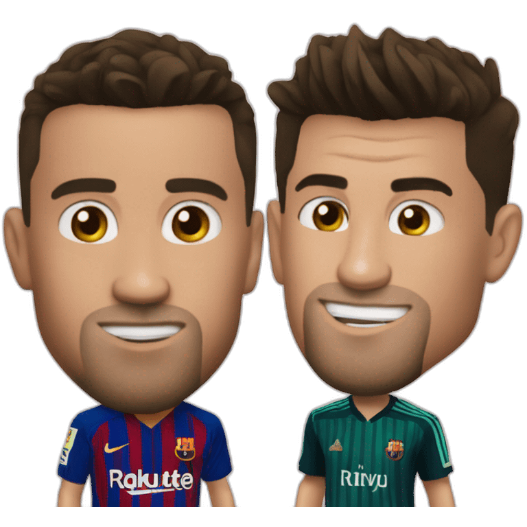 Ronaldo contre Messi emoji