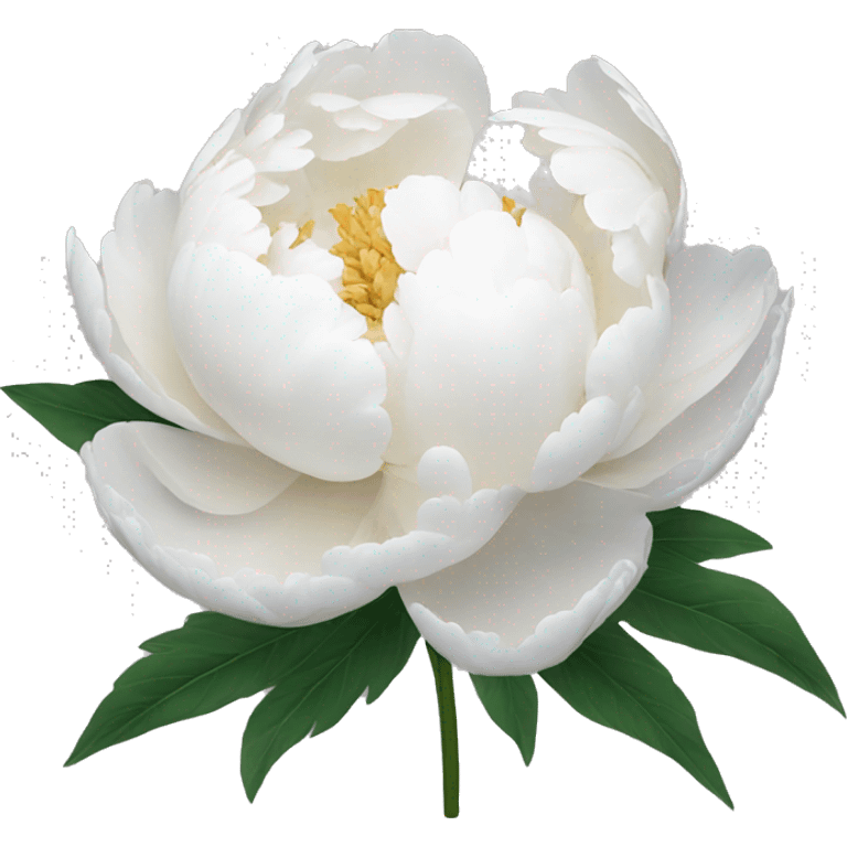 White peony emoji