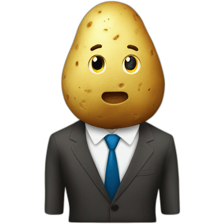 potato in a business-suit emoji