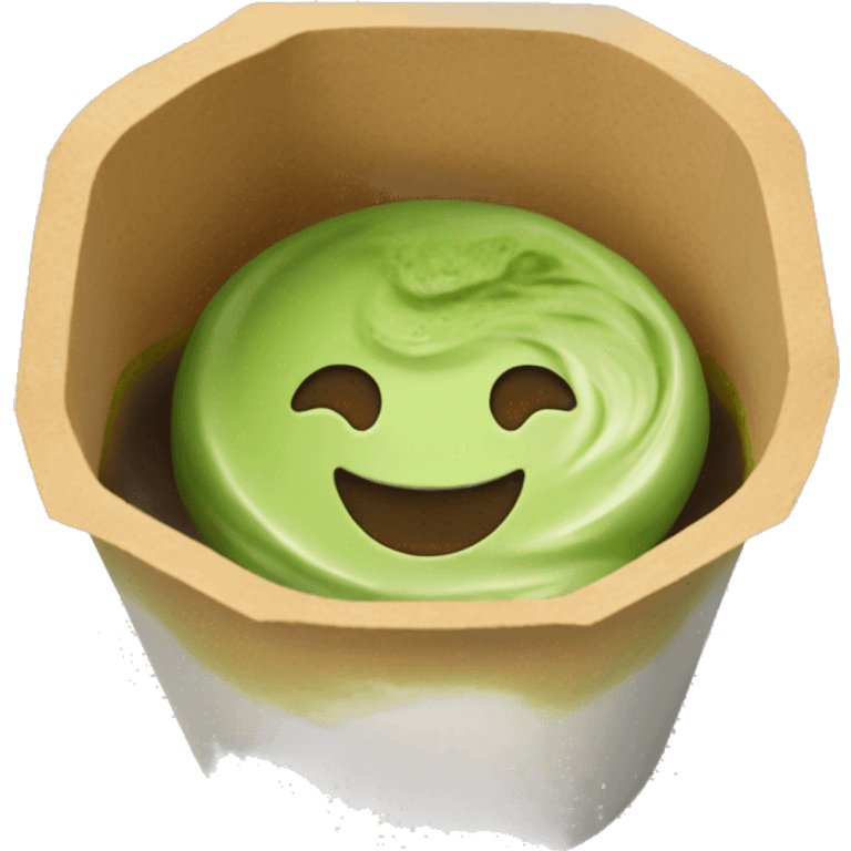 Matcha in takeaway cuo emoji