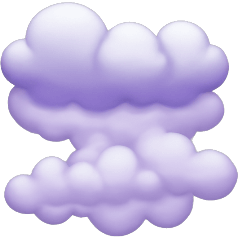 lavender cloud emoji