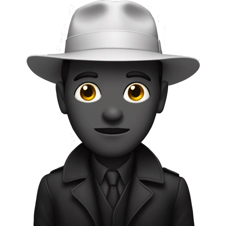 Noir avec une blanche  emoji