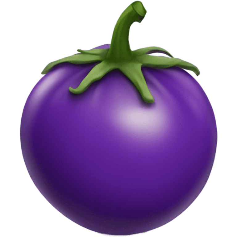 A purple tomatoe emoji