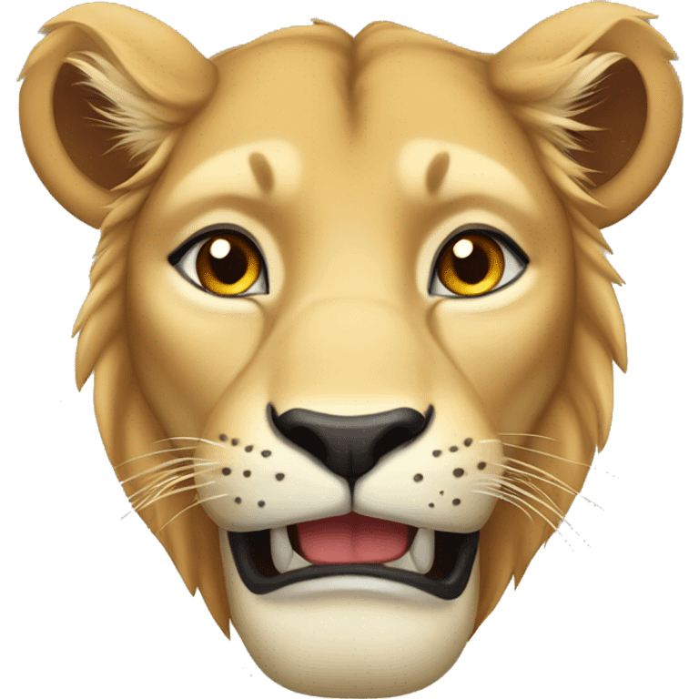  Funny lioness emoji