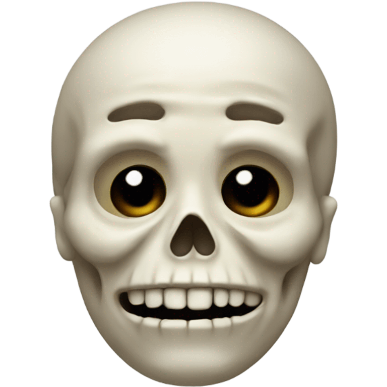 Fat skeleton face emoji