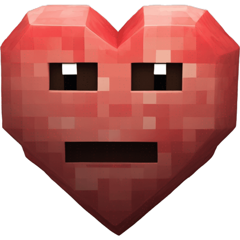 Minecraft hardcore heart 4k front emoji