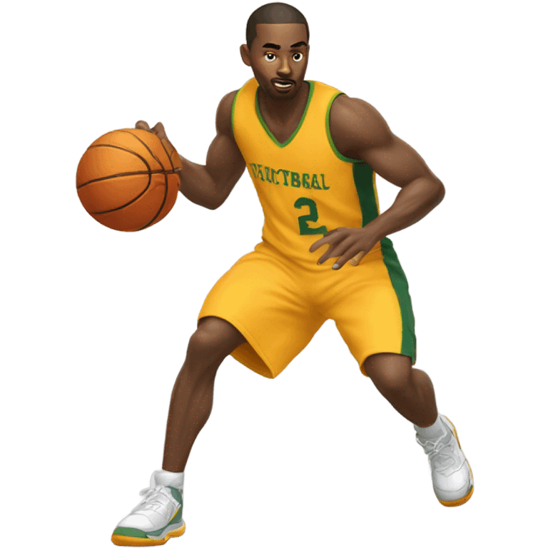 Man playing basketball emoji