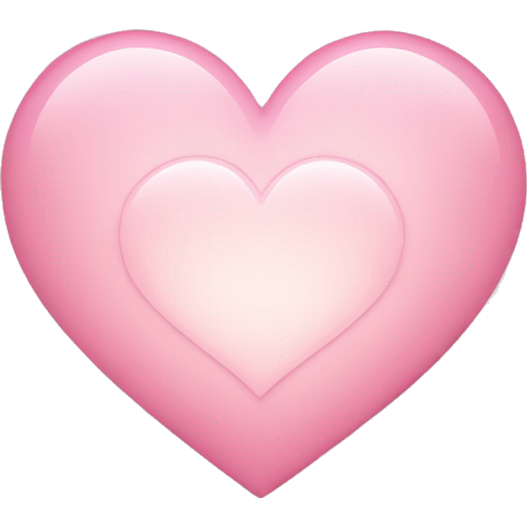 Heart in light pink emoji