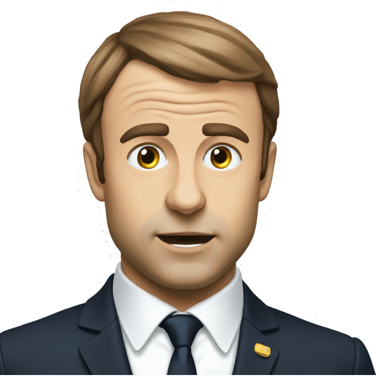 Macron qui mange emoji