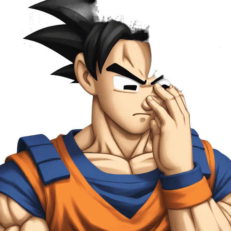 Goku facepalm emoji