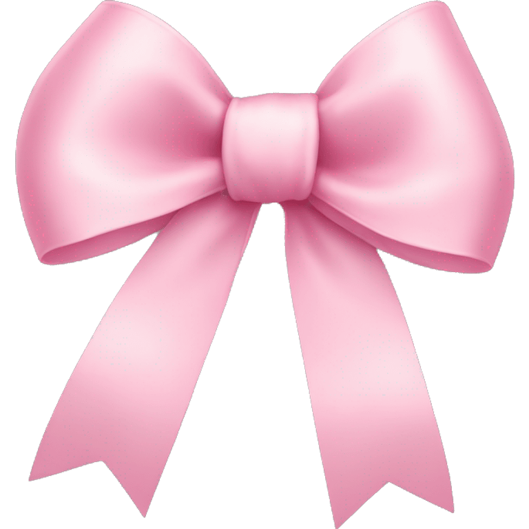 light pink ribbon bow emoji