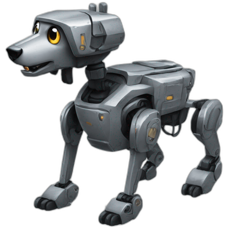 armed robot dog emoji