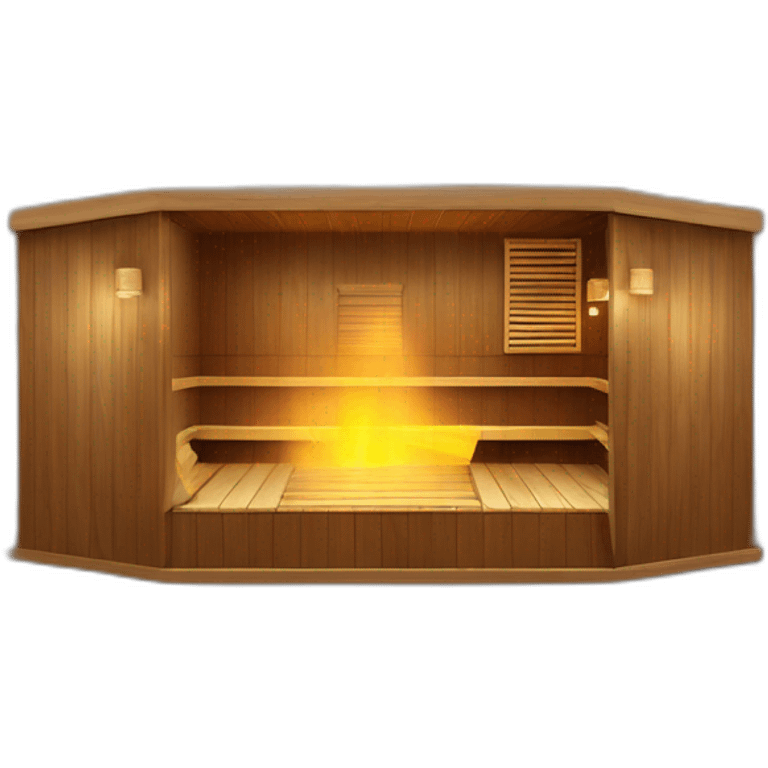 Home made sauna modern building emoji