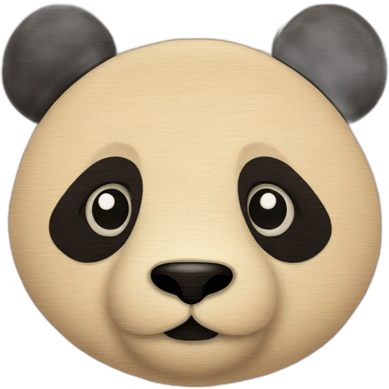 Panda sur bambou emoji