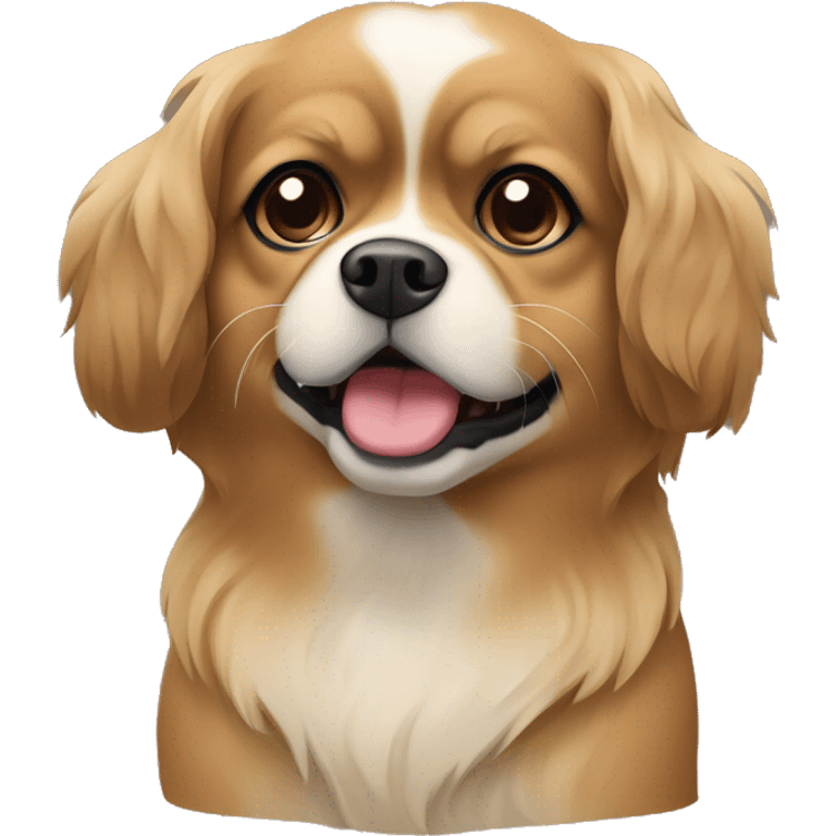 Lightbrown Tibetan spaniel Mix in just one color  emoji