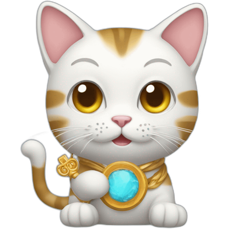 cat holding kado emoji