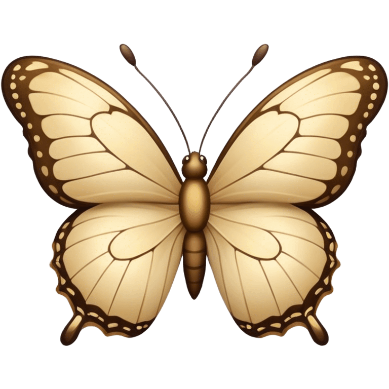 beige butterfly emoji