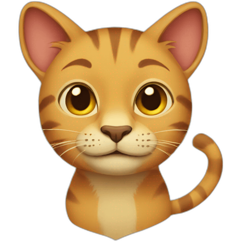 Cat + Simba emoji