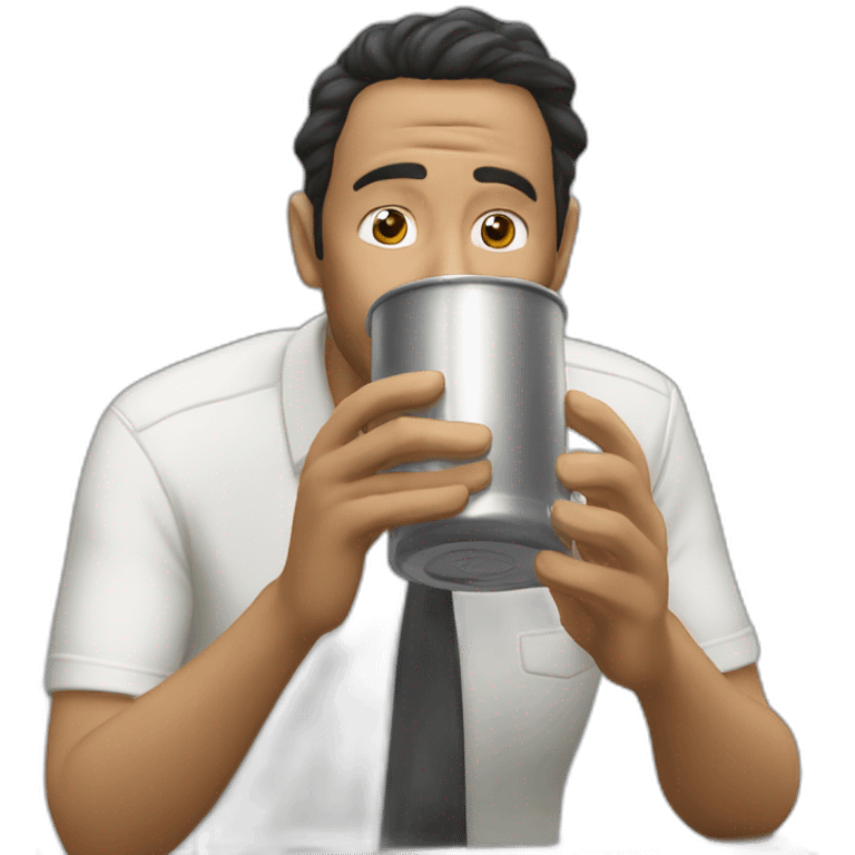 persona tomando el mate que toman los argentinos emoji