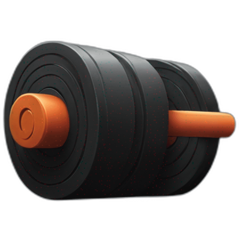 black roll gym emoji