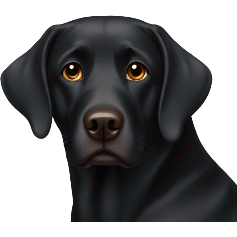 black lab with brown eyes emoji