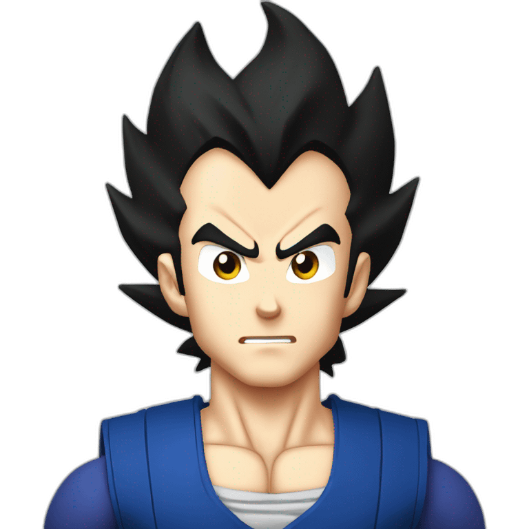 vegeta face long hair emoji