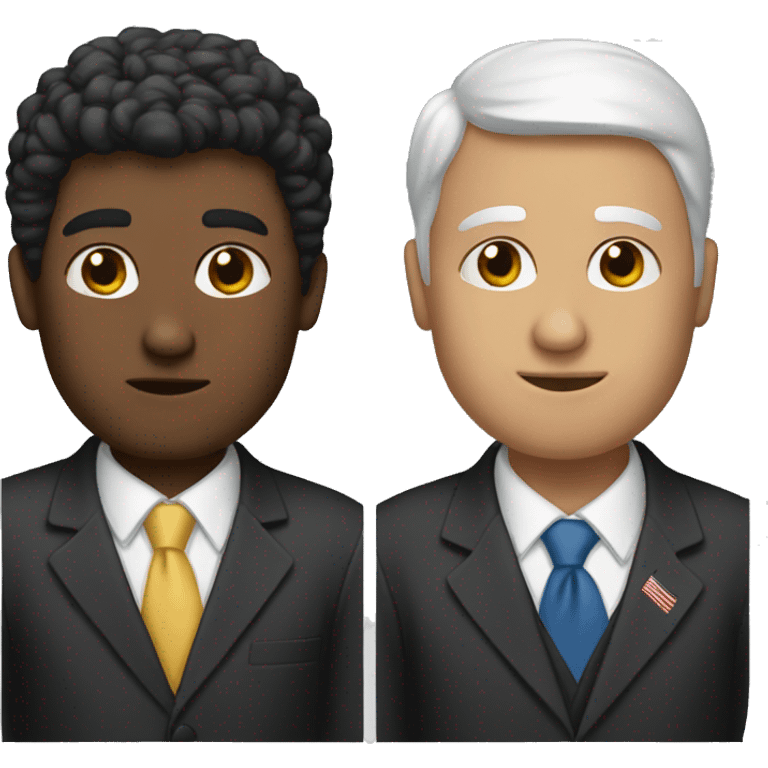 two Politic communicate emoji