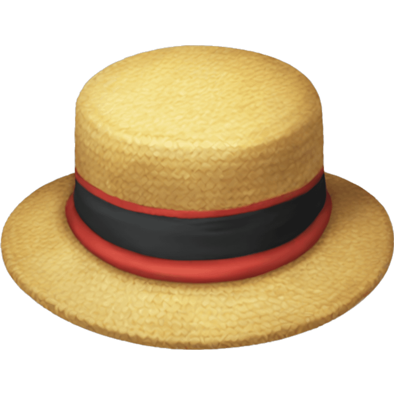 Luffy hat from one piece  emoji